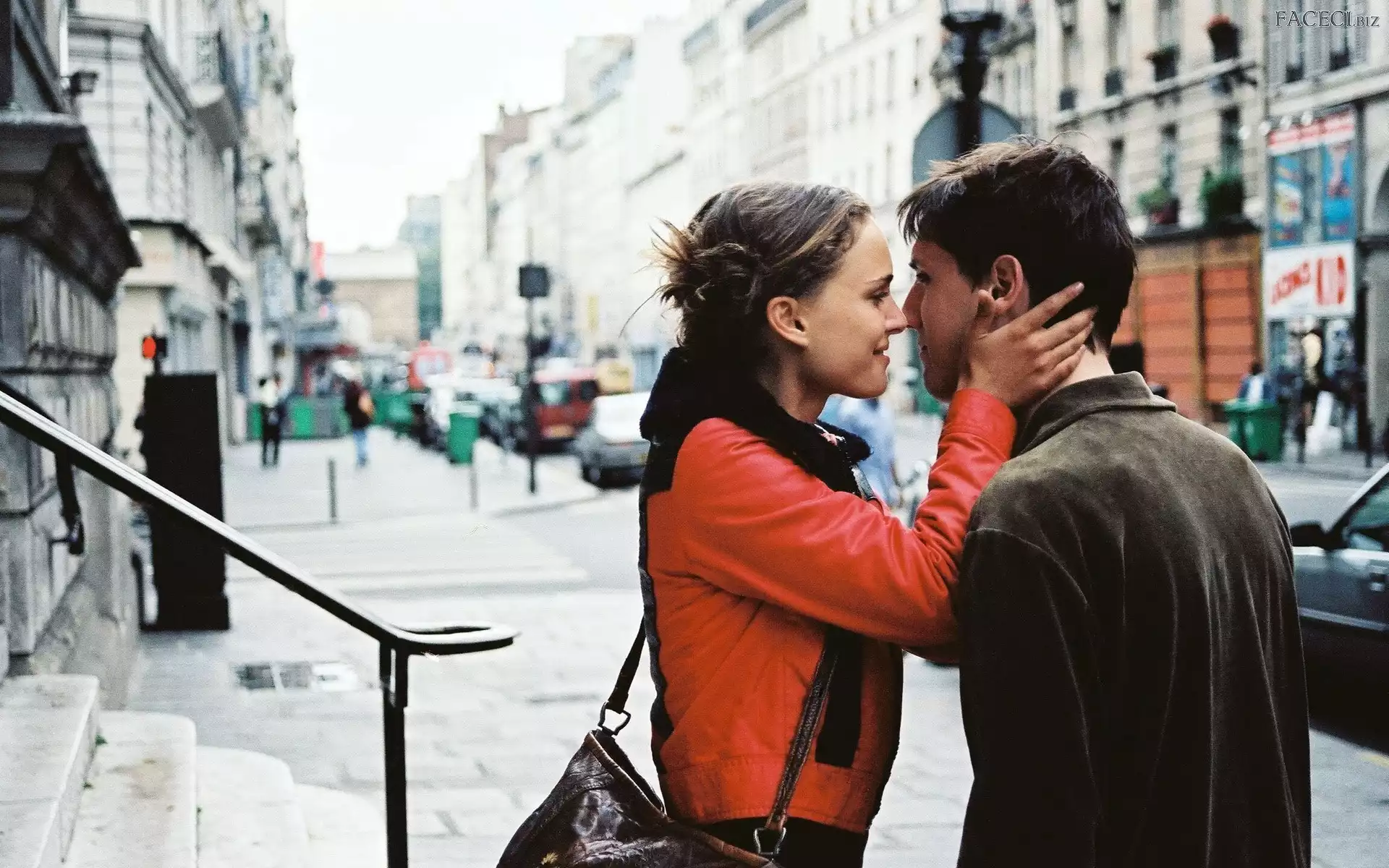 Natalie Portman, Śnieg, Miłość, Para, Ulica